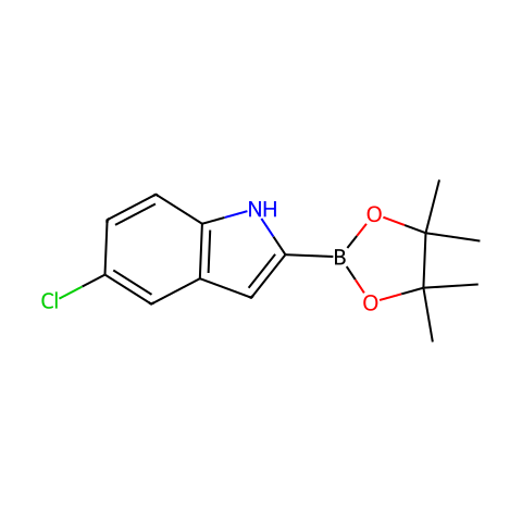 5-Chloro-2-(4,4,5,5-tetramethyl-1,3,2-dioxaborolan-2-yl)-1H-indole结构图