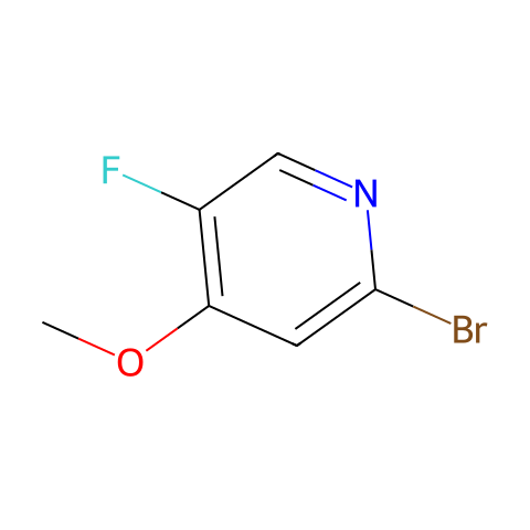 2-bromo-5-fluoro-4-methoxy-pyridine结构图