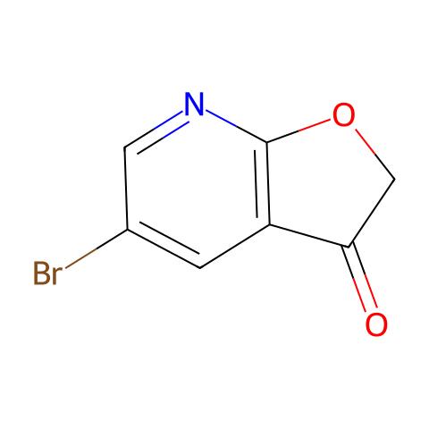 5-bromofuro[2,3-b]pyridin-3-one结构图