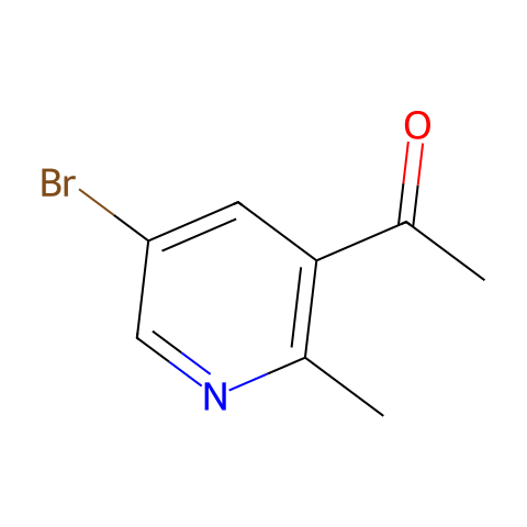 1-(5-Bromo-2-methylpyridin-3-yl)ethanone结构图