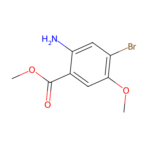 METHYL 2-AMINO-4-BROMO-5-METHOXYBENZOATE结构图