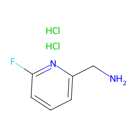 (6-Fluoropyridin-2-yl)methanamine dihydrochloride结构图