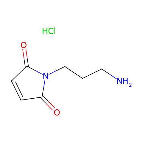 1-(3-氨基丙基）-1H-吡咯-2,5-二酮盐酸盐结构图