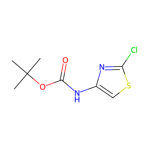 tert-Butyl (2-chlorothiazol-4-yl)carbamate结构图