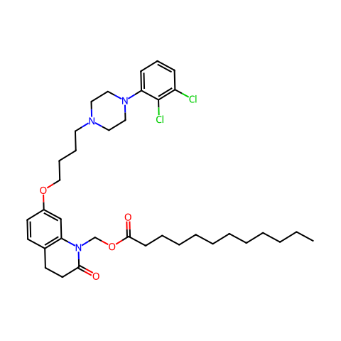月桂酰阿立派唑结构图