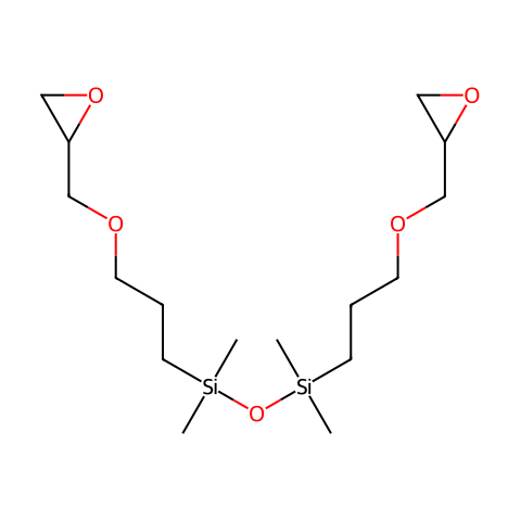 1,3-Bis(Glycidoxypropyl)Tetramethyldisiloxane结构图