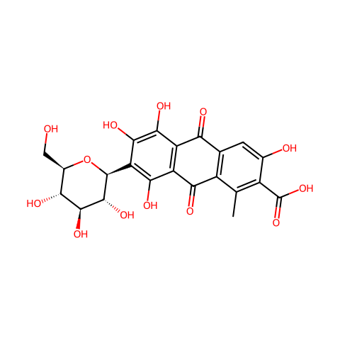 胭脂红酸(自然染料)结构图