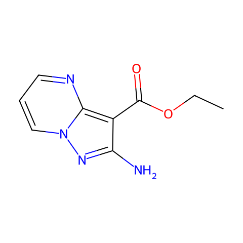 ethyl 2-aminopyrazolo[1,5-a]pyrimidine-3-carboxylate结构图