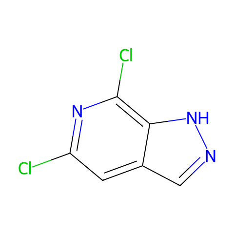 5,7-二氯-1H-吡唑并[3,4-C]吡啶结构图