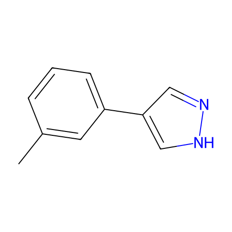 4-(间甲苯基)-1H-吡唑结构图