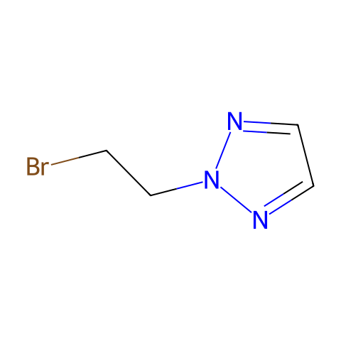 2-(2-溴乙基)-2H-1,2,3-三氮唑结构图