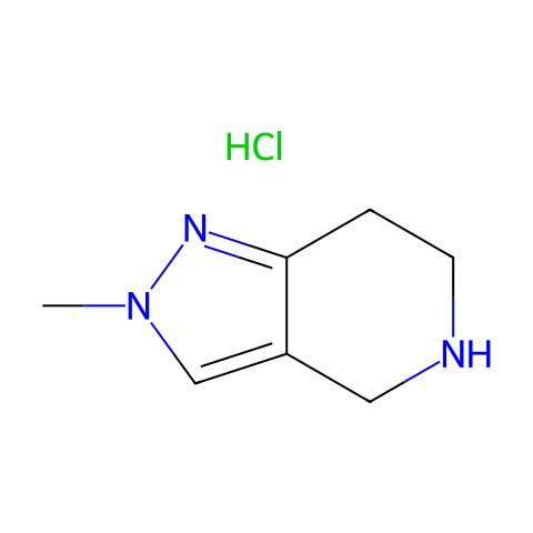2-METHYL-4,5,6,7-TETRAHYDRO-2H-PYRAZOLO[4,3-C]PYRIDINE HYDROCHLORIDE结构图