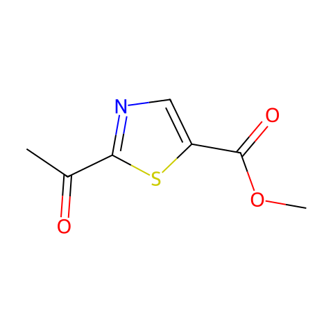 5-Thiazolecarboxylic acid, 2-acetyl-, methyl ester结构图