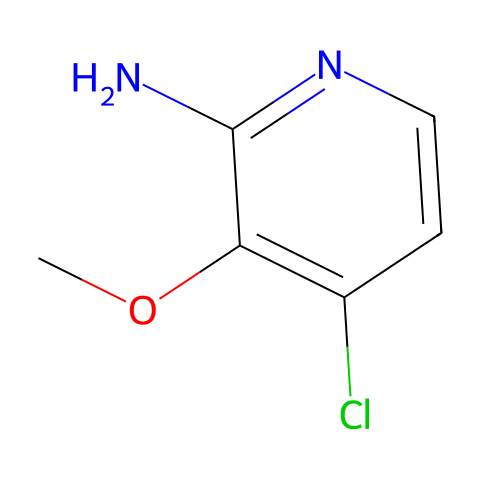 4-chloro-3-methoxypyridin-2-amine结构图
