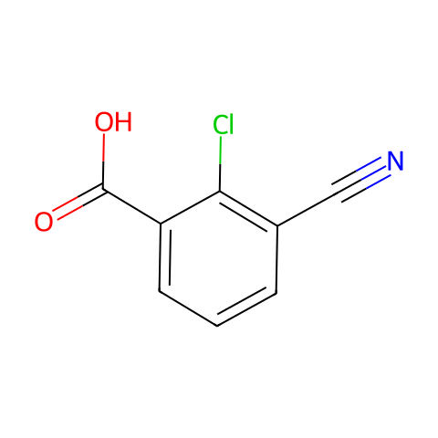 2-chloro-3-cyanobenzoic acid结构图