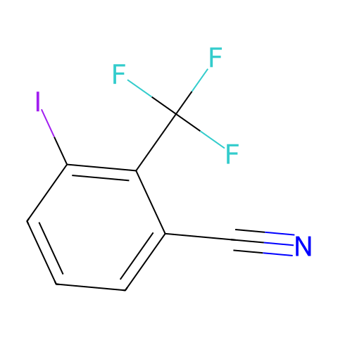 3-Iodo-2-(trifluoromethyl)benzonitrile结构图