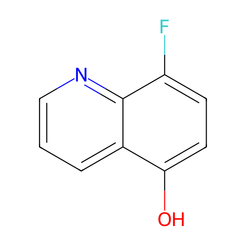 8-Fluoroquinolin-5-ol结构图