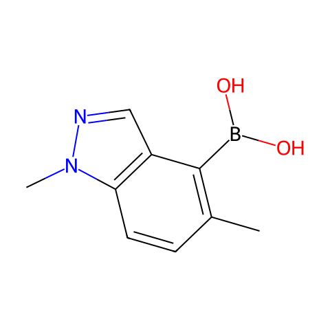 1,4-Dimethyl-1H-indazol-5-yl-5-boronic acid结构图