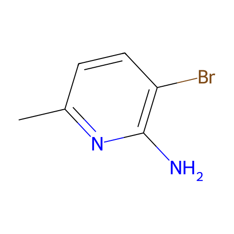2-氨基-3-溴-6-甲基吡啶结构图