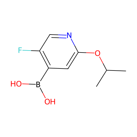 (5-Fluoro-2-isopropoxypyridin-4-yl)boronic acid结构图