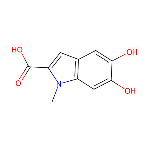 1H-Indole-2-carboxylicacid,5,6-dihydroxy-1-methyl-(9CI)结构图