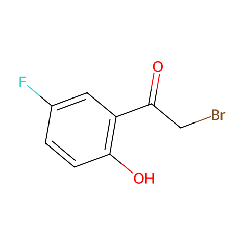 2-Bromo-1-(5-Fluoro-2-Hydroxyphenyl)Ethanone结构图