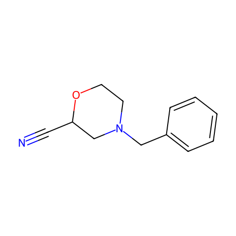 4-苄基吗啉-2-甲腈结构图