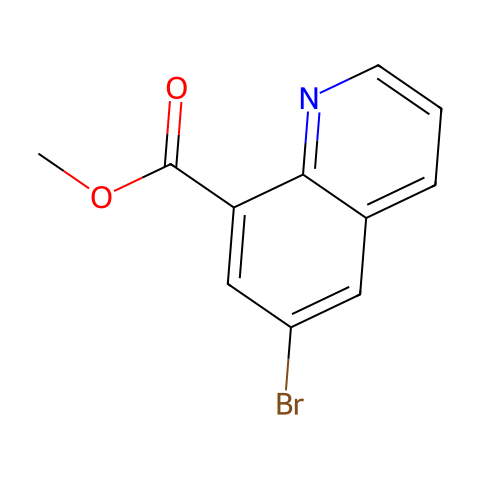 Methyl 6-bromoquinoline-8-carboxylate结构图