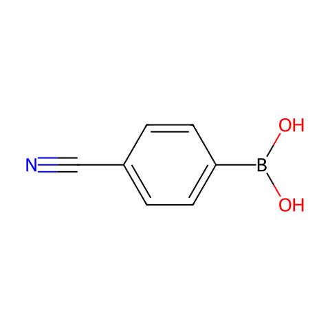 4-氰基苯硼酸(含不同量的酸酐)结构图