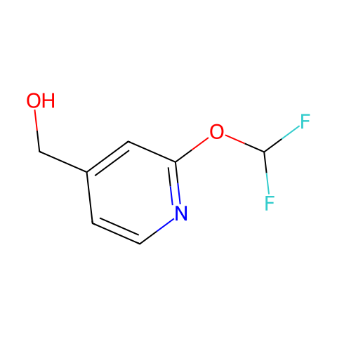 (2-(difluoroMethoxy)pyridin-4-yl)Methanol结构图