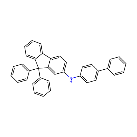联苯-4-基(9,9-二苯基芴-2-基)胺结构图