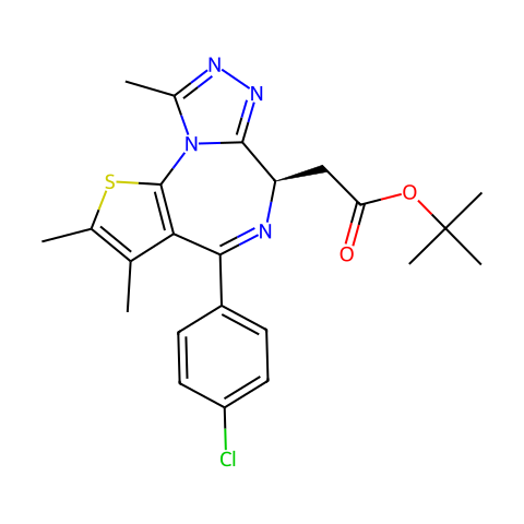 (-)-JQ-1,（+）-JQ1的阴性对照结构图