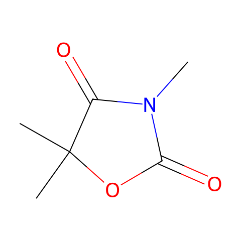 3,5,5-Trimethyloxazolidine-2,4-Dione结构图