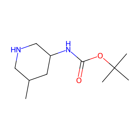 TERT-BUTYL (5-METHYLPIPERIDIN-3-YL)CARBAMATE结构图