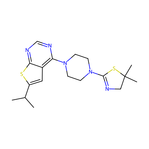 MI-3,menin-MLL 相互作用抑制剂结构图