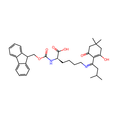 FMOC-D-LYS(IVDDE)-OH结构图