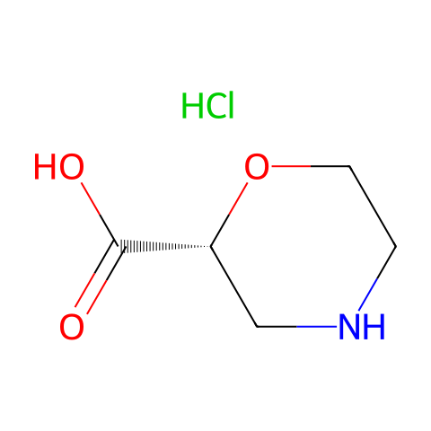 (R)-2-吗啉羧酸结构图