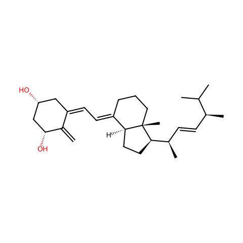 1β-Hydroxy Vitamin D2结构图