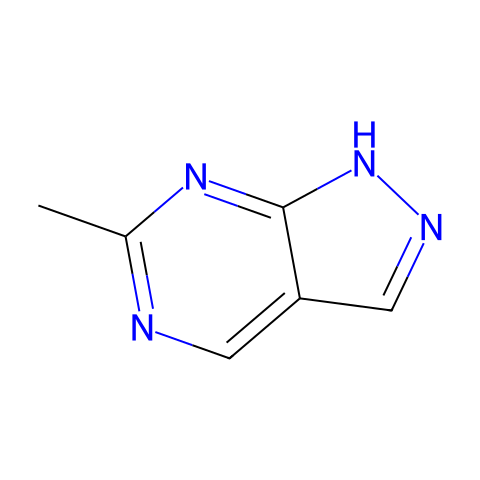 1H-Pyrazolo[3,4-d]pyrimidine, 6-methyl-结构图