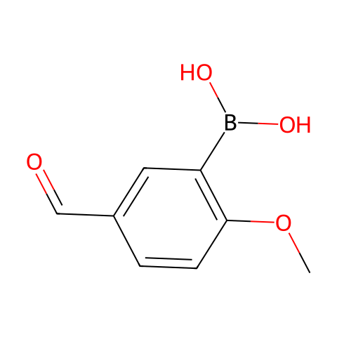 5-醛基-2-甲氧基苯硼酸结构图