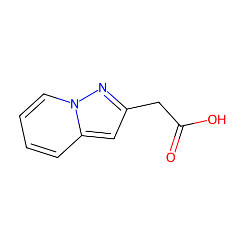 2-pyrazolo[1,5-a]pyridin-2-ylacetic acid结构图