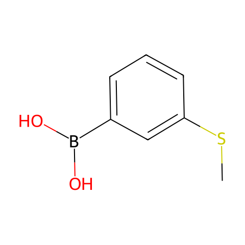 3-甲硫基苯硼酸结构图