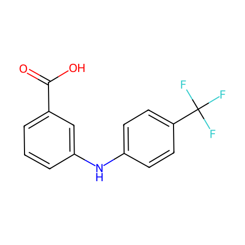 3-((4-(TrifluoroMethyl)phenyl)aMino)benzoic acid结构图