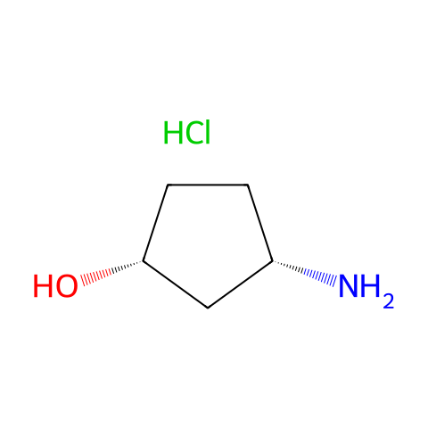cis-3-Aminocyclopentanol hydrochloride结构图