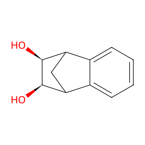 1,4-Methanonaphthalene-2,3-diol, 1,2,3,4-tetrahydro-, (2R,3S)-rel-结构图