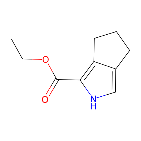 Cyclopenta[c]pyrrole-1-carboxylic acid, 2,4,5,6-tetrahydro-, ethyl ester (9CI)结构图