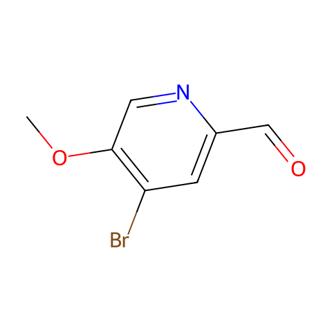 4-bromo-5-methoxy-pyridine-2-carbaldehyde结构图