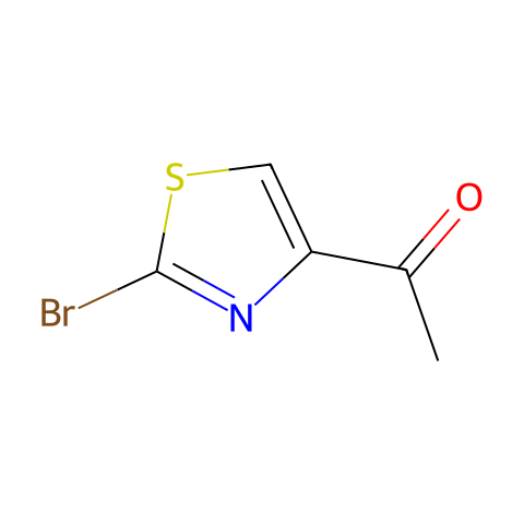 1-(2-bromo-1,3-thiazol-4-yl)ethan-1-one结构图