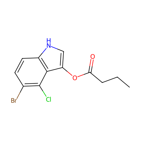 5-Bromo-4-Chloro-3-Indolyl Butyrate结构图