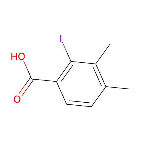 3,4-Dimethyl-2-iodobenzoic acid结构图